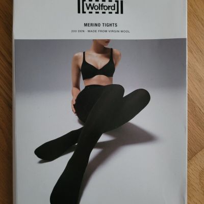 Wolford Merino Tights 200 Den Black Size M